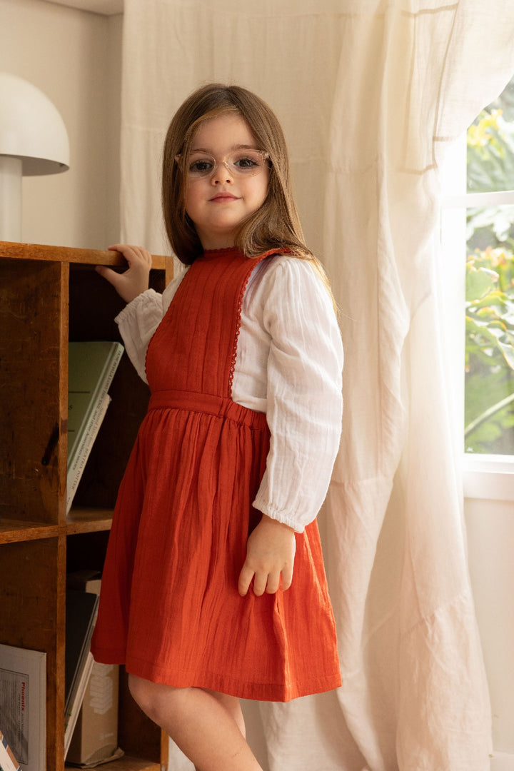 ALEX AND ANT - MICHELLE DRESS: FLAME RED [sz:1 YR] 