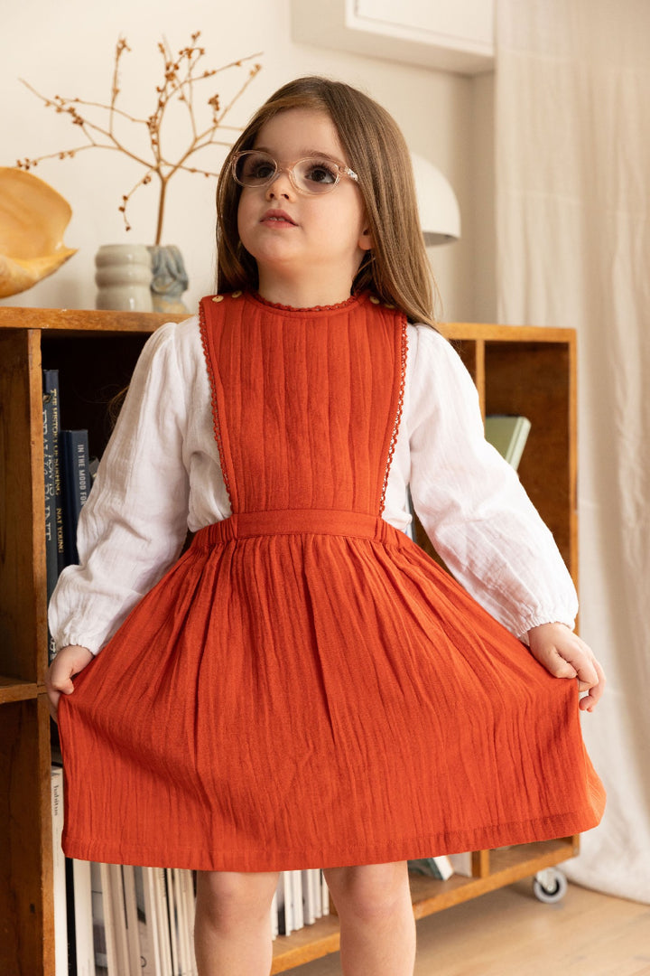 ALEX AND ANT - MICHELLE DRESS: FLAME RED [sz:1 YR] 