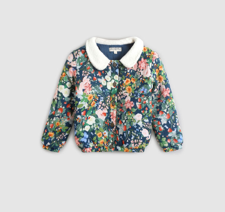 ALEX AND ANT - MABEL JACKET: STRAWBERRY NAVY [sz:1-2 YRS]