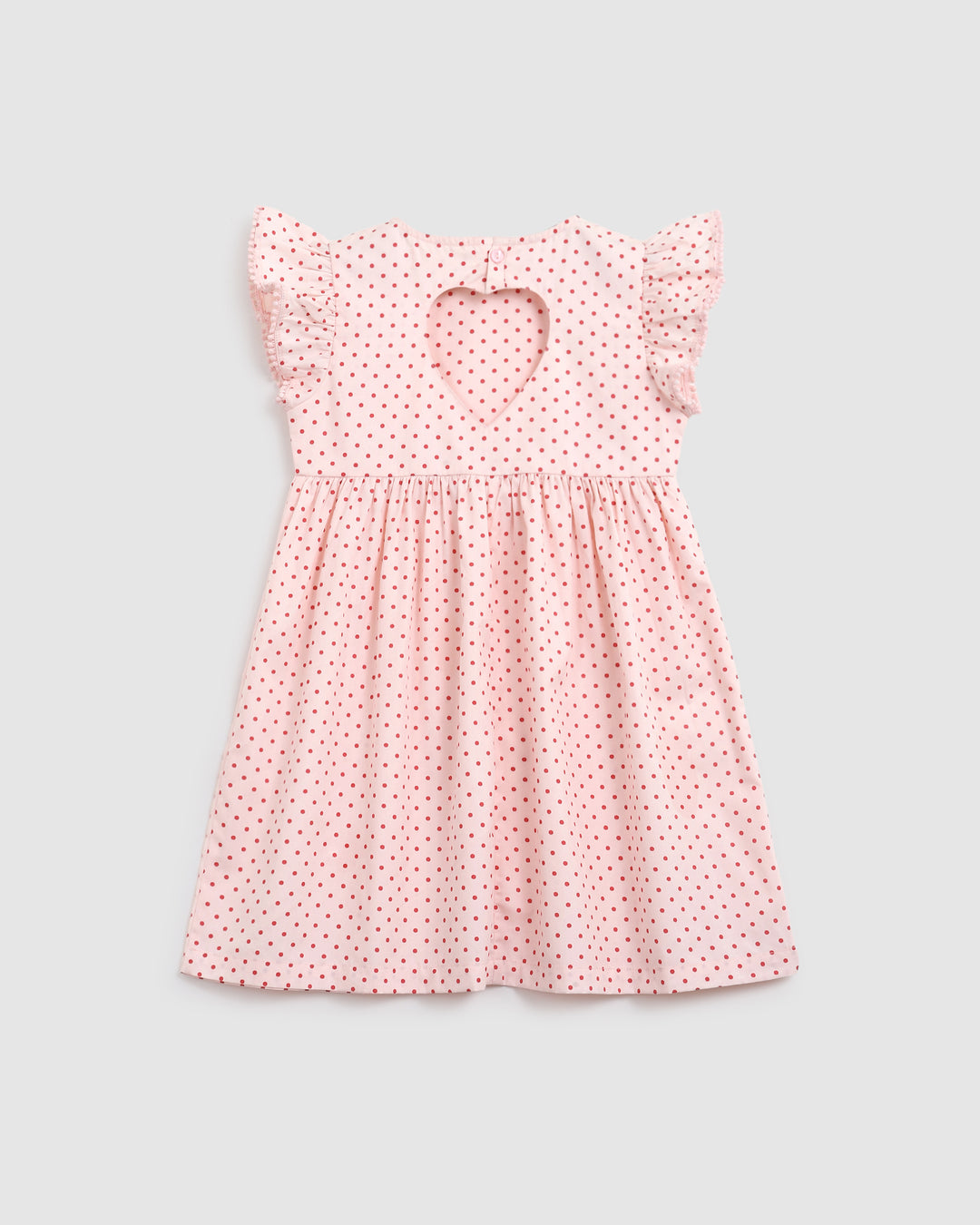 ALEX AND ANT - LOVE DRESS: PINK/RED POLKADOT [sz:1 YR]