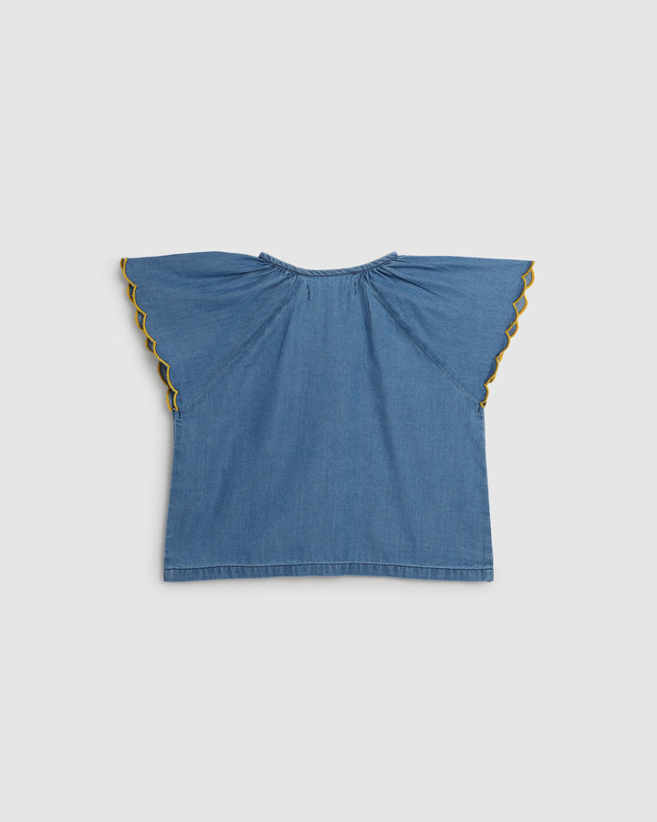ALEX AND ANT - EMMI TOP: CHAMBRAY [sz:1 YR]