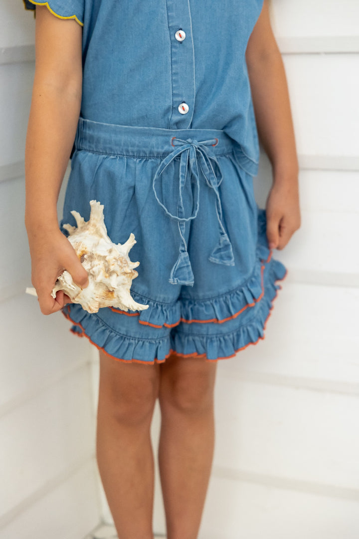 ALEX AND ANT - EMMI TOP: CHAMBRAY [sz:1 YR]