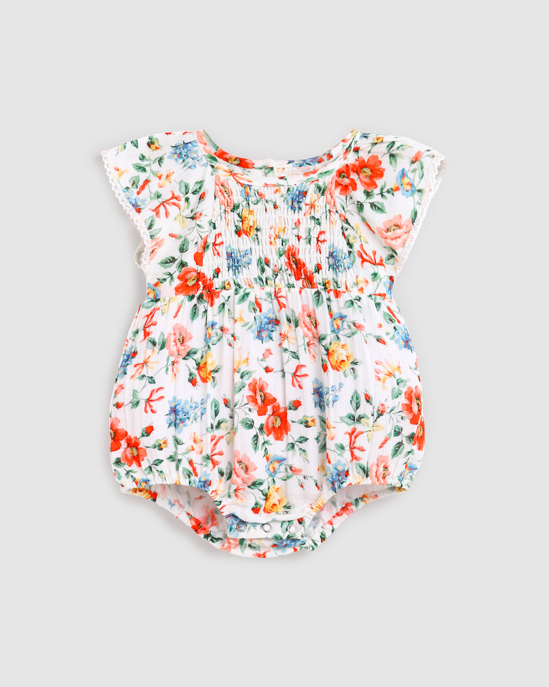 ALEX AND ANT - ETHEL PLAYSUIT: PRETTY FLORAL [sz:0-3 MTHS]