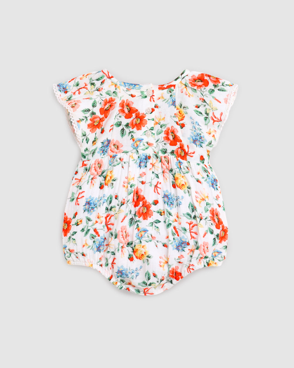 ALEX AND ANT - ETHEL PLAYSUIT: PRETTY FLORAL [sz:0-3 MTHS]