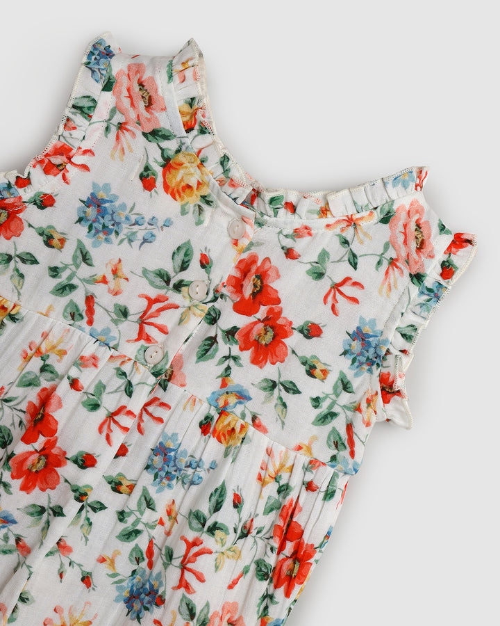 ALEX AND ANT - LOLA PLAYSUIT: PRETTY FLORAL [sz:0-3 MTHS]