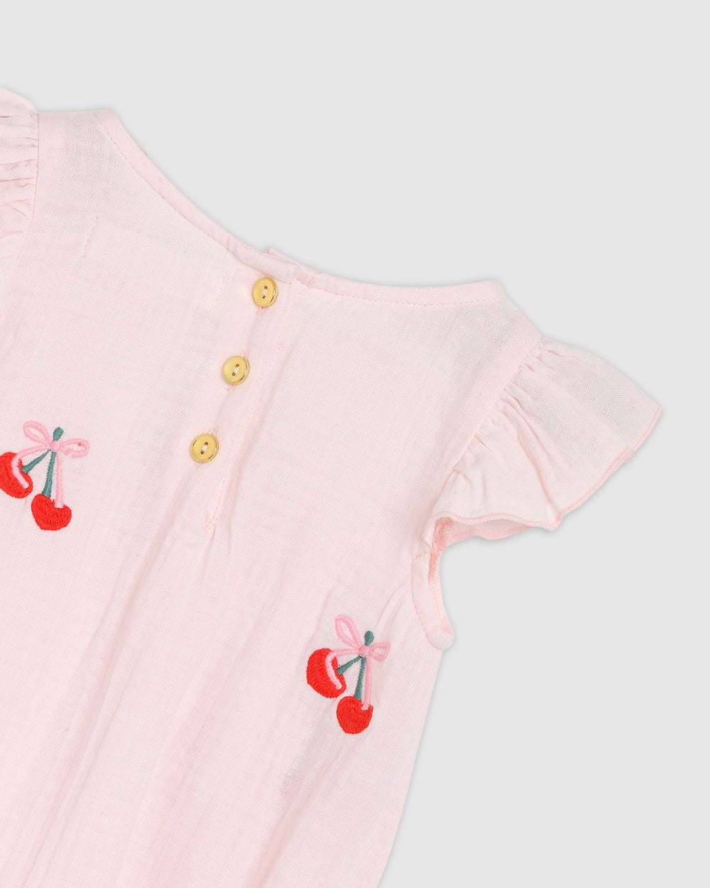 ALEX AND ANT - PRETTY ROMPER: PETAL PINK [sz:0-3 MTHS]