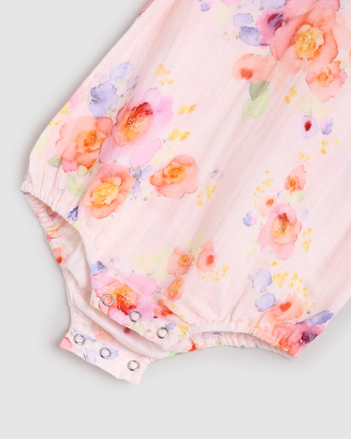 ALEX AND ANT - DOROTHY PLAYSUIT: ROSES [sz:0-3 MTHS]