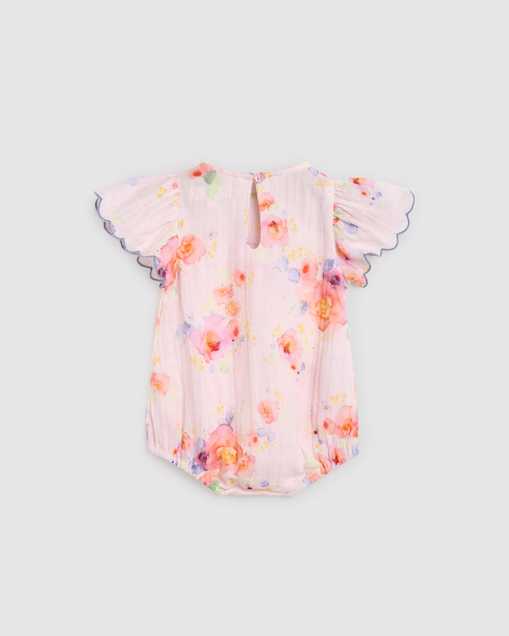 ALEX AND ANT - DOROTHY PLAYSUIT: ROSES [sz:0-3 MTHS]