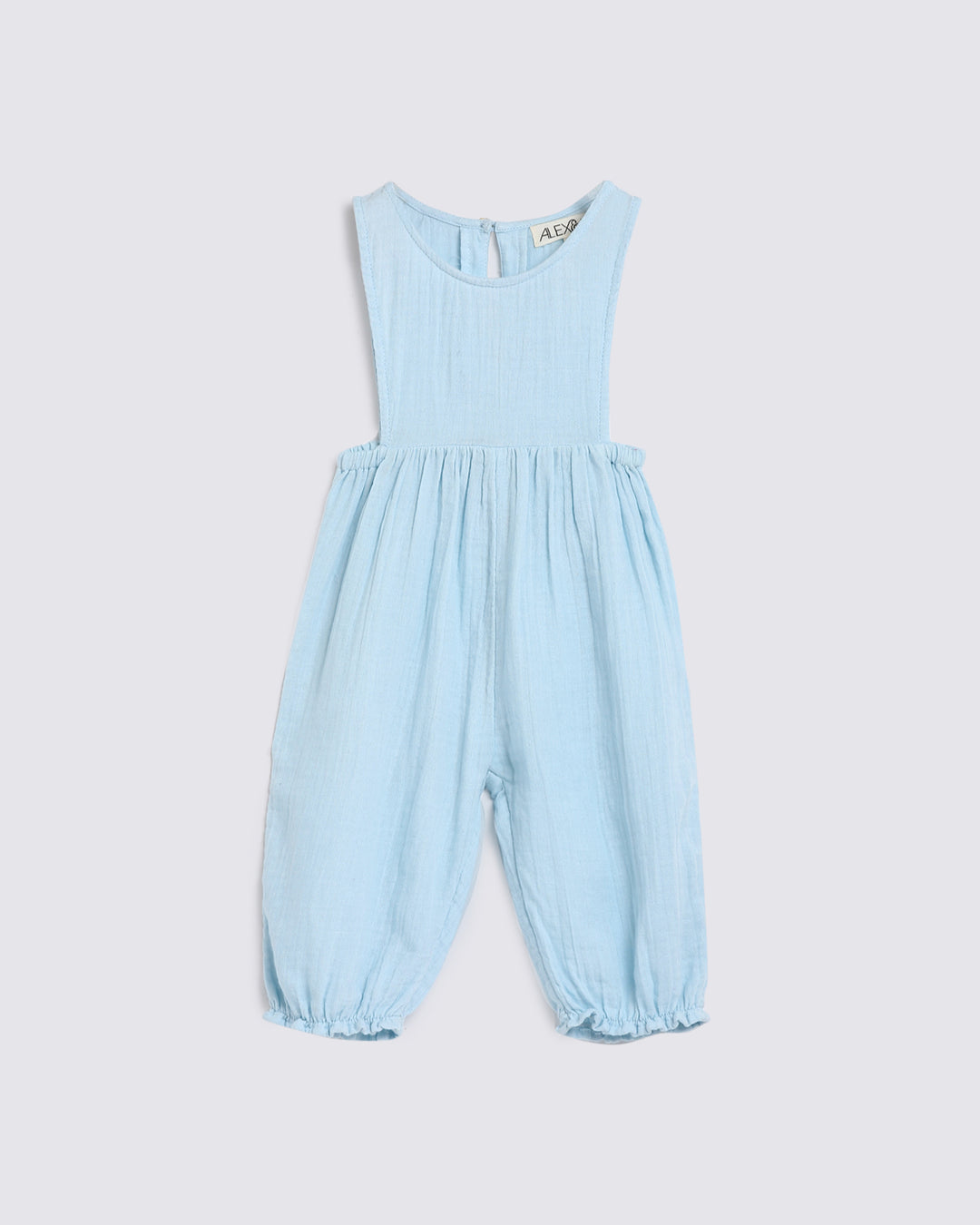 ALEX AND ANT - ALBA PLAYSUIT: BABY BLUE [sz:0-3 MTHS]