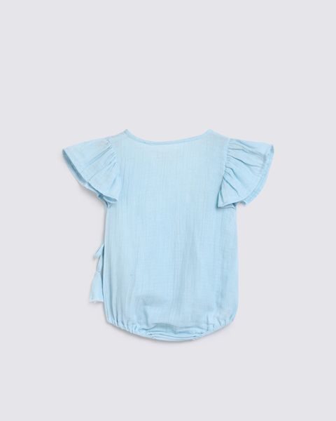 ALEX AND ANT - BETTY PLAYSUIT: BABY BLUE [sz:0-3 MTHS]