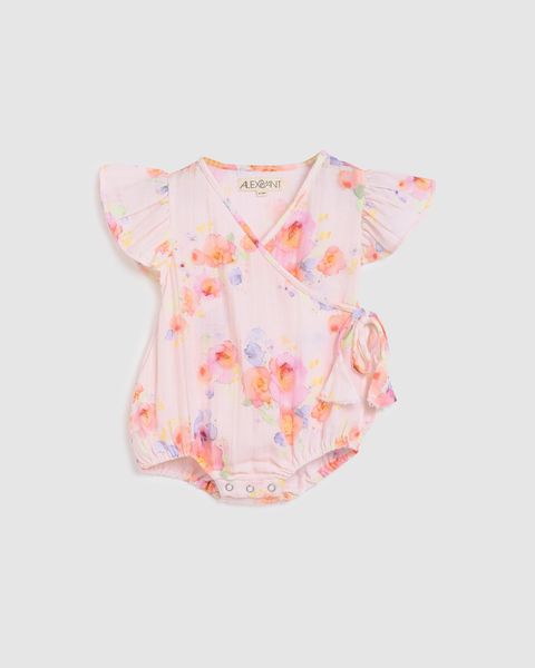 ALEX AND ANT - BETTY PLAYSUIT: ROSES [sz:0-3 MTHS]