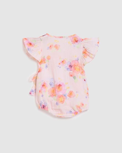 ALEX AND ANT - BETTY PLAYSUIT: ROSES [sz:0-3 MTHS]