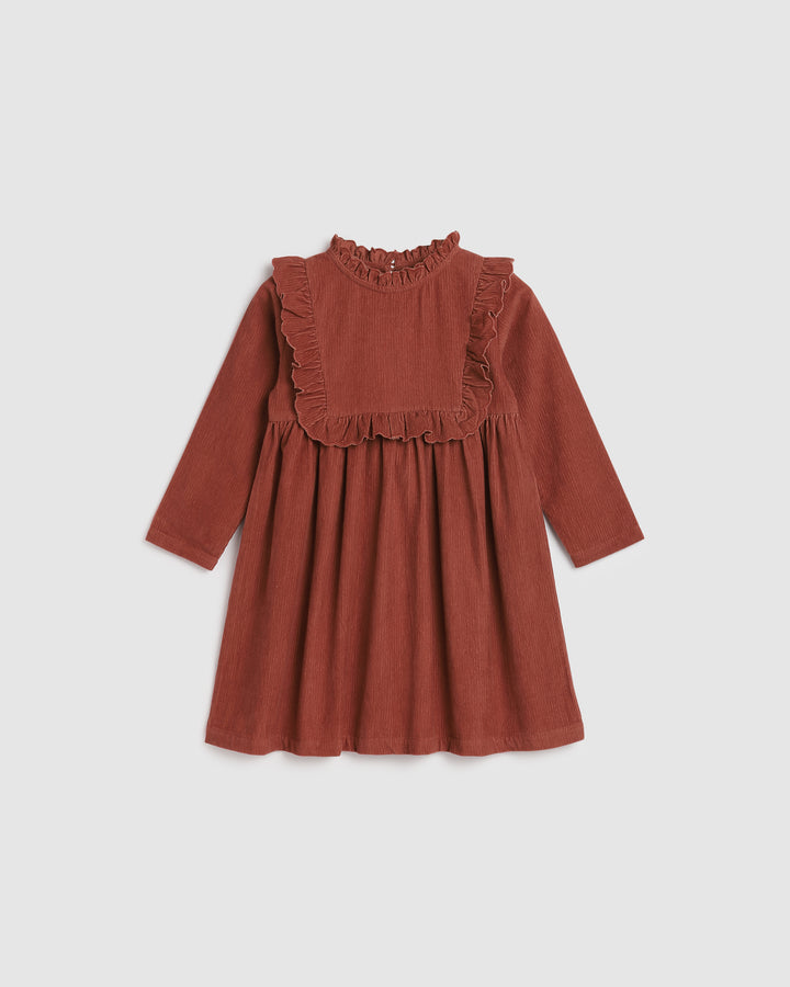 ALEX AND ANT - LUCIE DRESS: CHILLI OIL CORDUROY [sz:2 YRS]