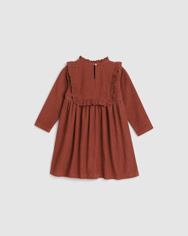 ALEX AND ANT - LUCIE DRESS: CHILLI OIL CORDUROY [sz:2 YRS]