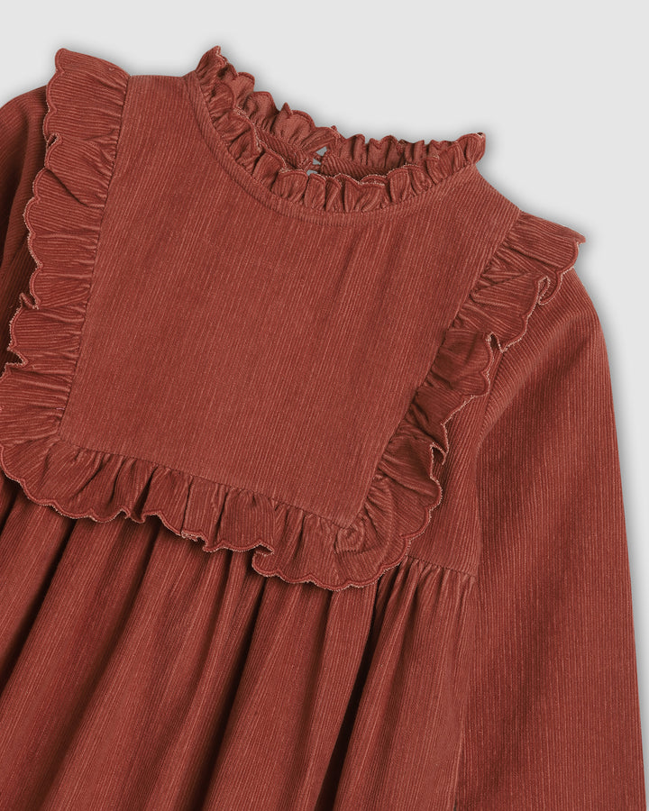 ALEX AND ANT - LUCIE DRESS: CHILLI OIL CORDUROY [sz:2 YRS]