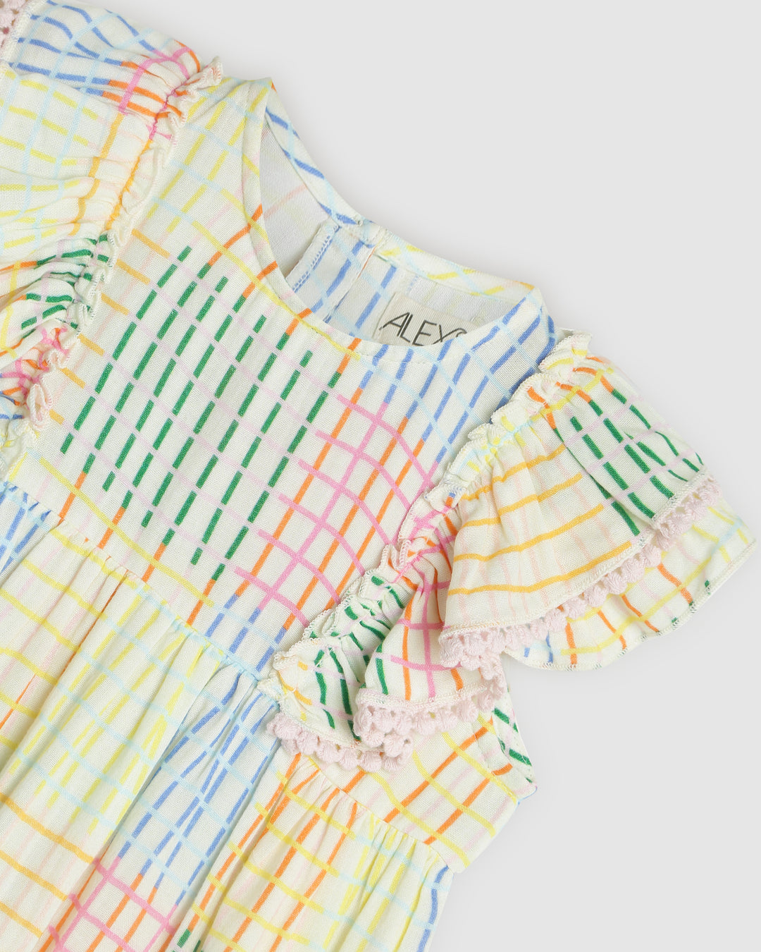 ALEX AND ANT - LOUISA DRESS CRAZY GINGHAM [sz:1 YR]
