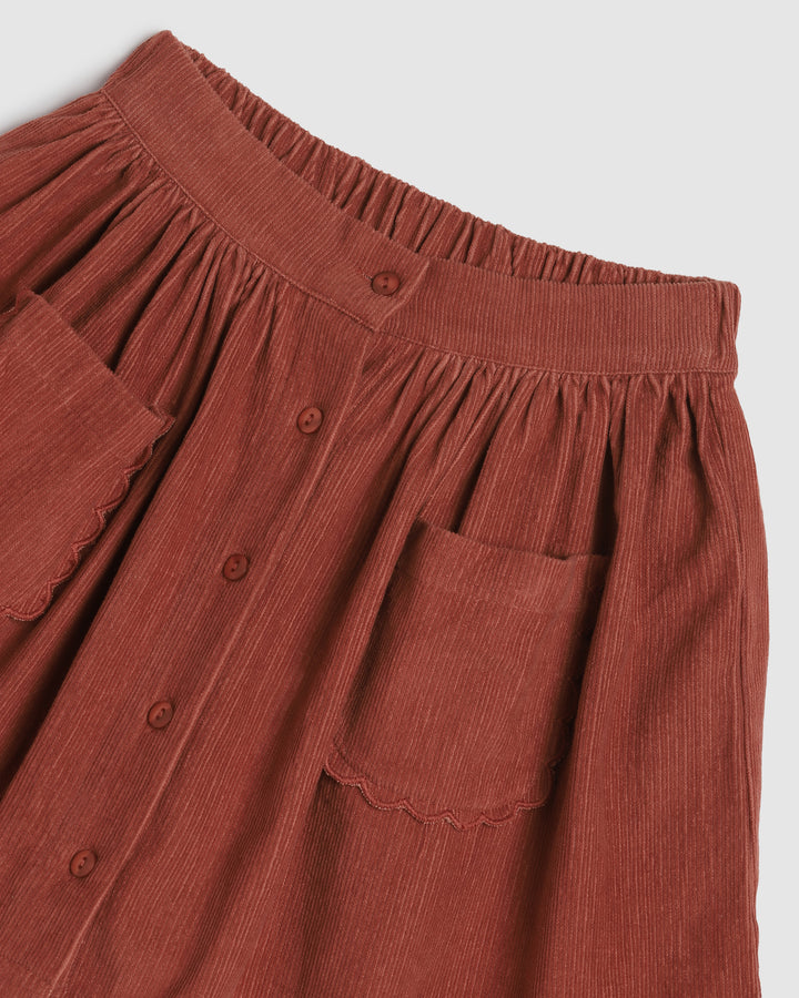 ALEX AND ANT - LULU SKIRT: CHILLI OIL [sz:2 YRS]