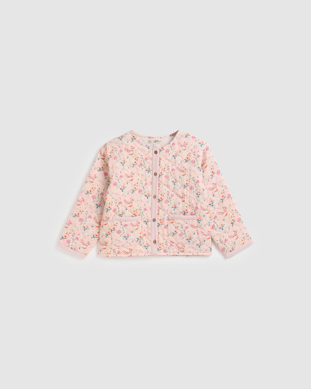 ALEX AND ANT - CHARLIE JACKET: PINK BIRD [sz:2 YRS]