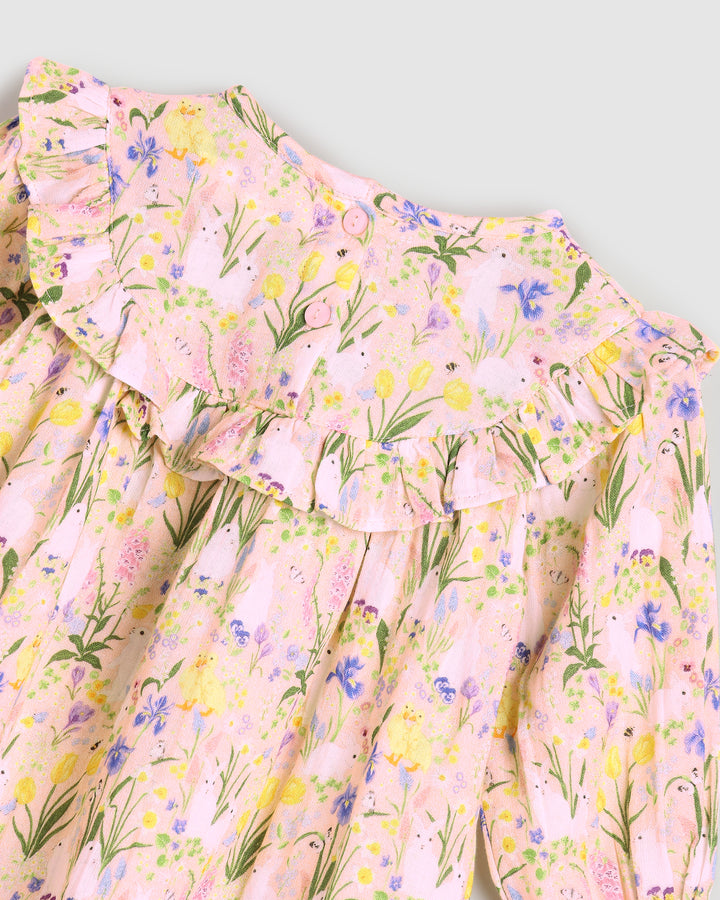 ALEX AND ANT - BLOSSOM DRESS: BUNNIES [sz:2 YRS]