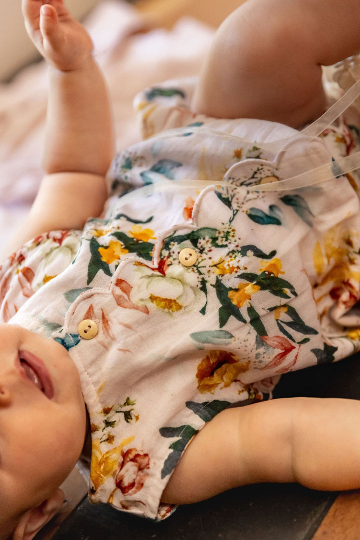 ALEX AND ANT - BONNIE PLAYSUIT  FLORAL [sz:0-3 MTHS]