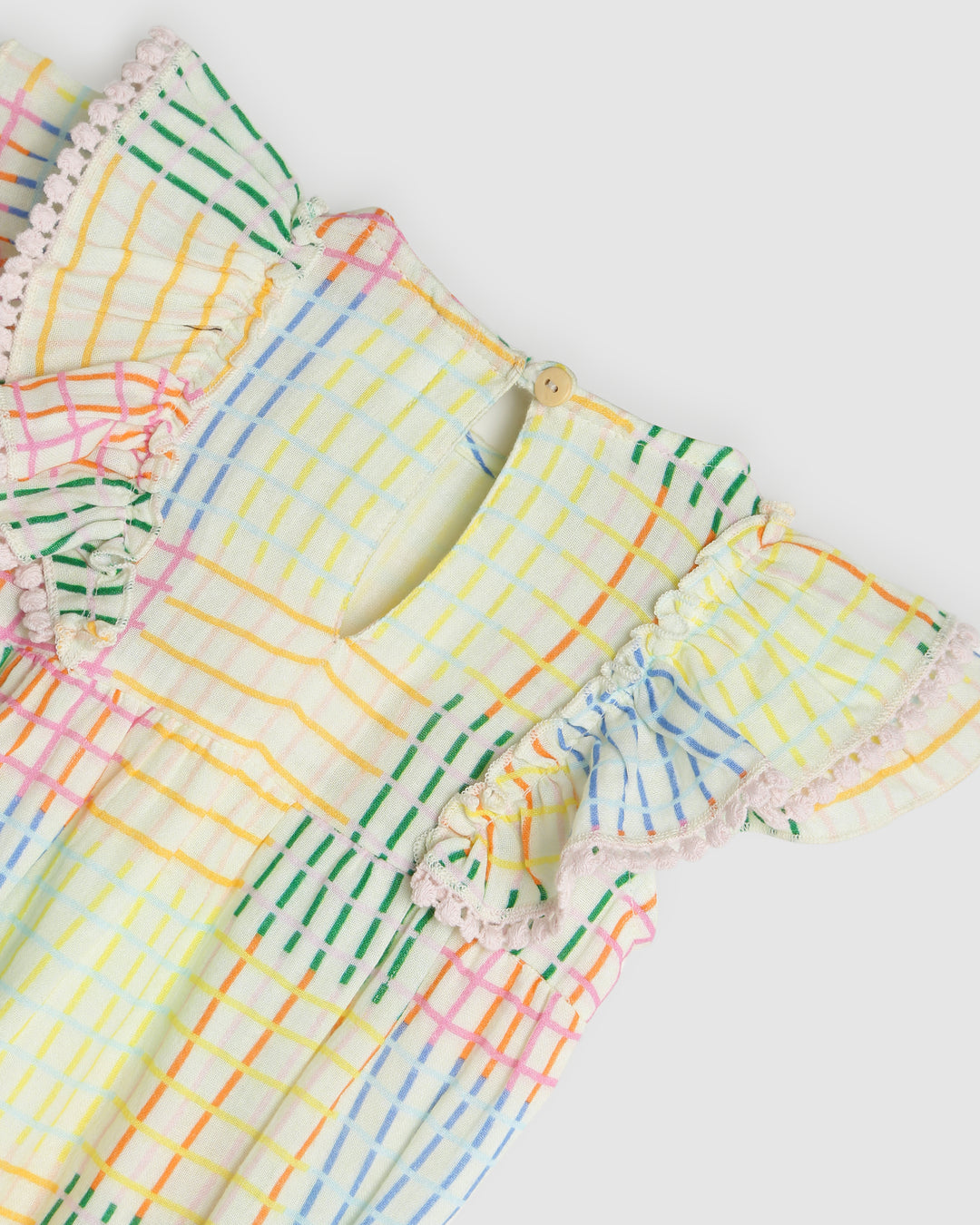 ALEX AND ANT - LOUISA PLAYSUIT CRAZY GINGHAM [sz:0-3 MTHS]