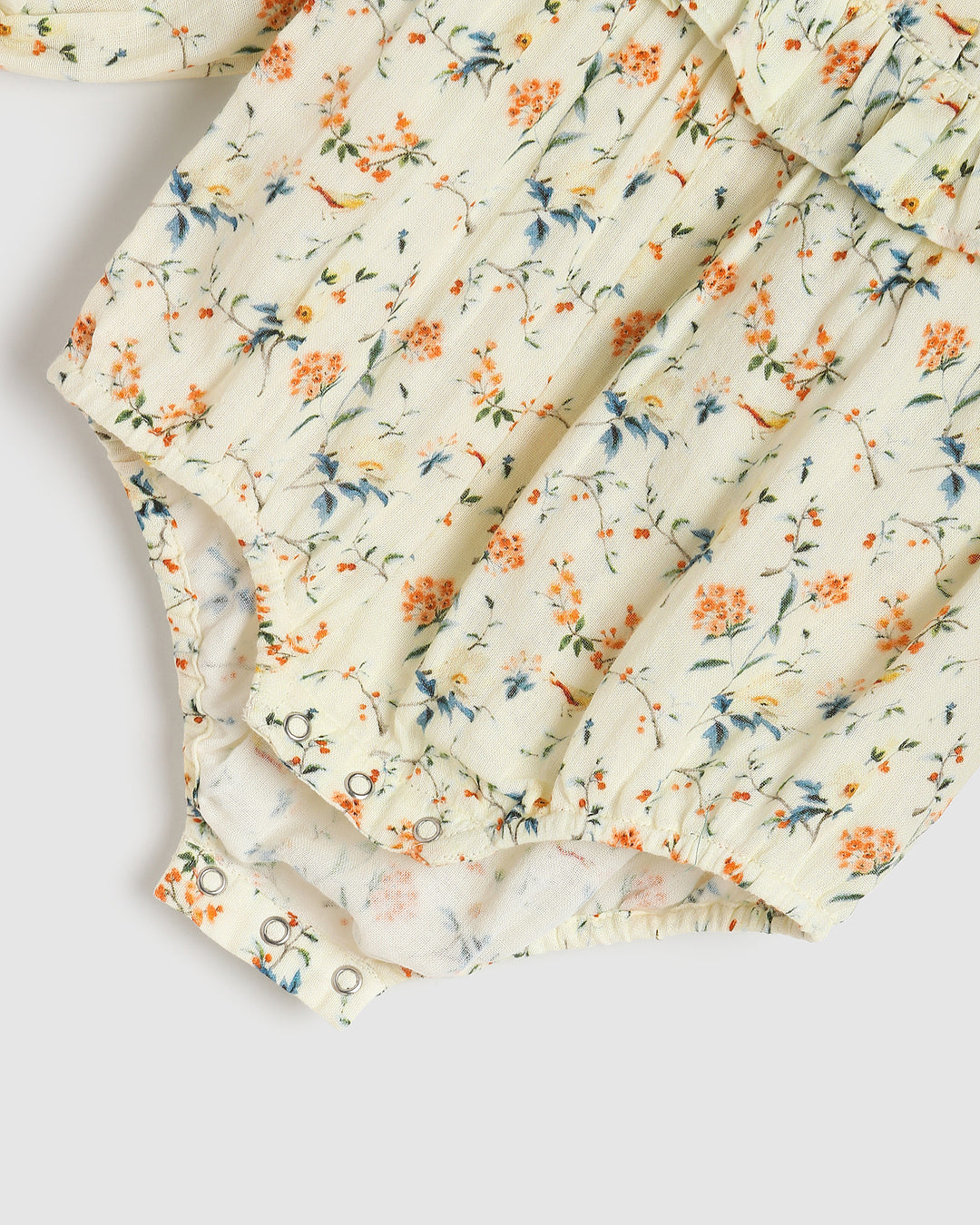 ALEX AND ANT - VALERIE PLAYSUIT: NATURAL BIRD [sz:0-3 MTHS]