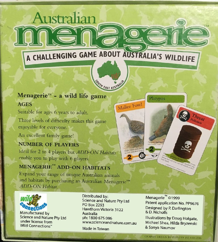CARD GAME AUSTRALIAN MENAGERIE