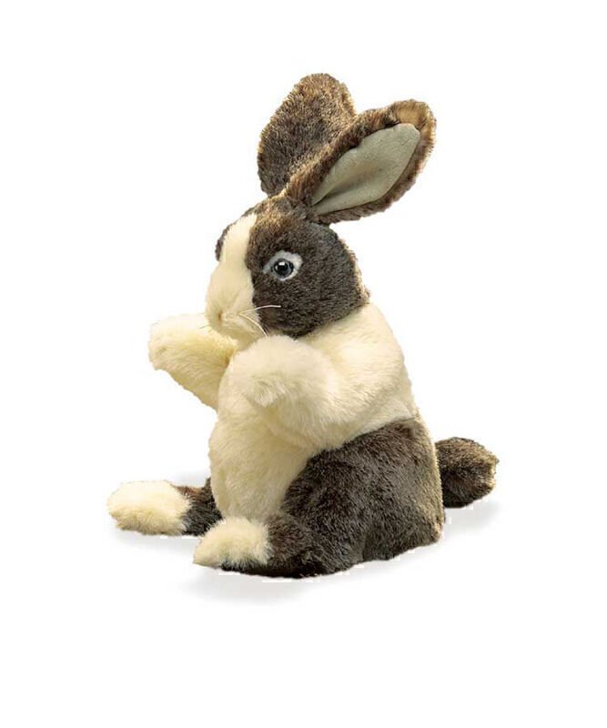 FOLKMANIS - HAND PUPPET: BABY DUTCH RABBIT 