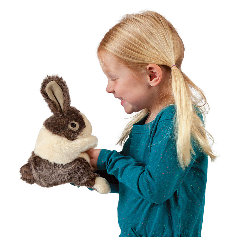 FOLKMANIS - HAND PUPPET: BABY DUTCH RABBIT 