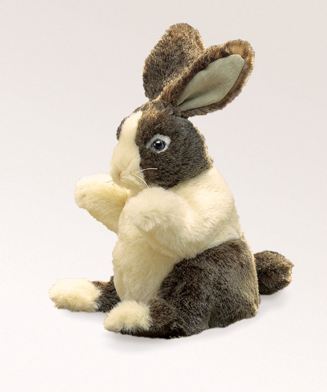 FOLKMANIS - HAND PUPPET: BABY DUTCH RABBIT 