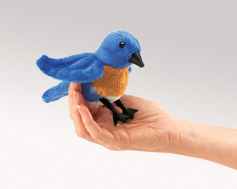 FOLKMANIS - FINGER PUPPET: MINI BLUEBIRD 