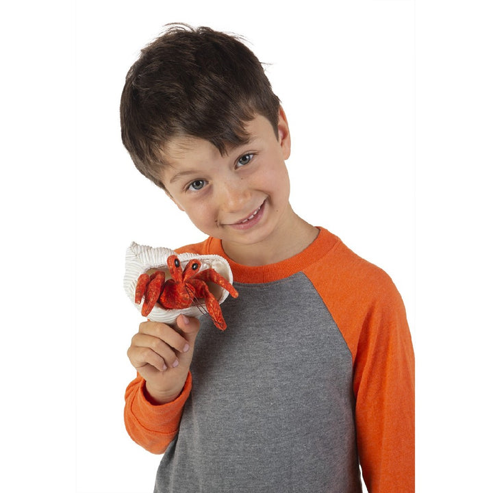 FOLKMANIS - FINGER PUPPET - MINI HERMIT CRAB