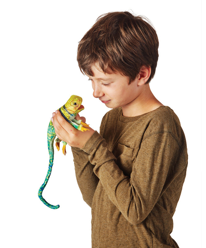 FOLKMANIS - FINGER PUPPET: MINI COLLARED LIZZARD 
