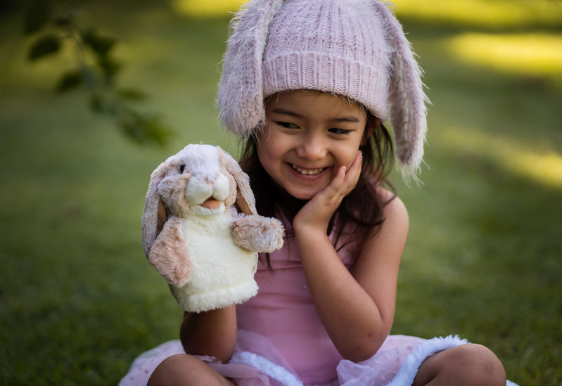 FOLKMANIS - HAND PUPPET: LITTLE LOP RABBIT 