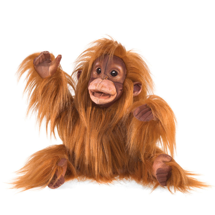 FOLKMANIS - HAND PUPPET: BABY ORANGUTAN 