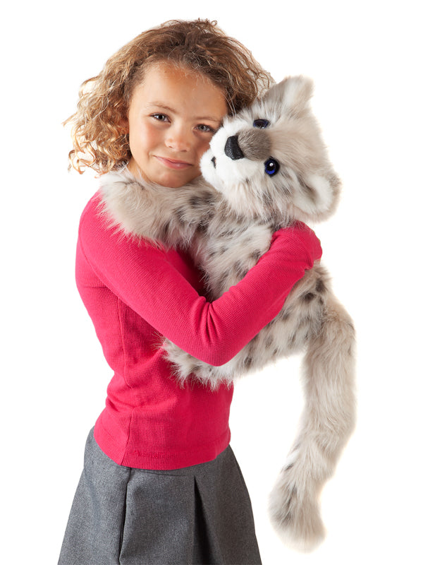 FOLKMANIS - HAND PUPPET: SNOW LEOPARD 