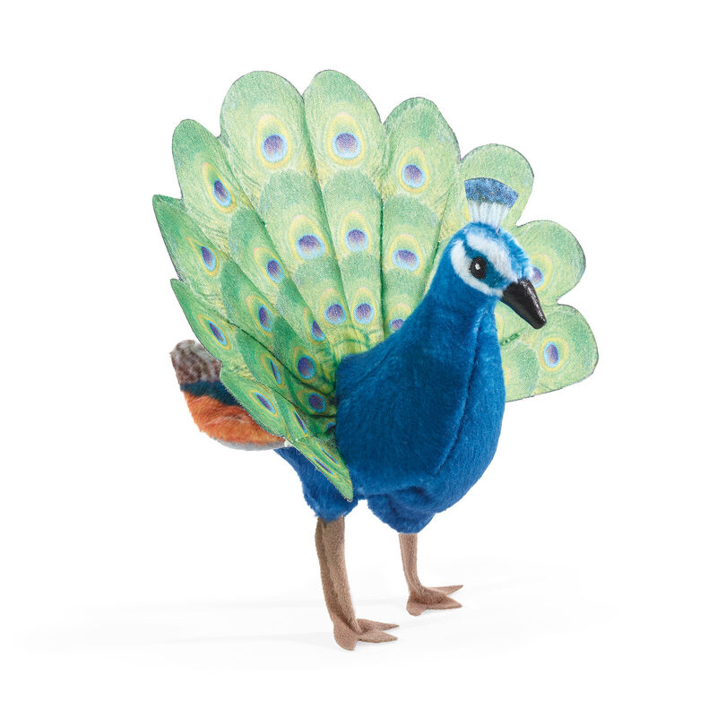 FOLKMANIS - FINGER PUPPETS: MINI PEACOCK