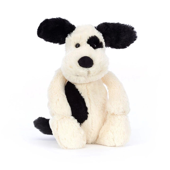 JELLYCAT - BASHFUL ORIGINAL PUPPY: BLACK & CREAM 