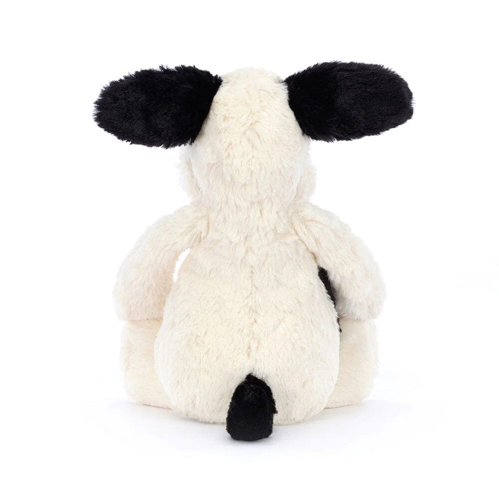 JELLYCAT - BASHFUL ORIGINAL PUPPY: BLACK & CREAM 