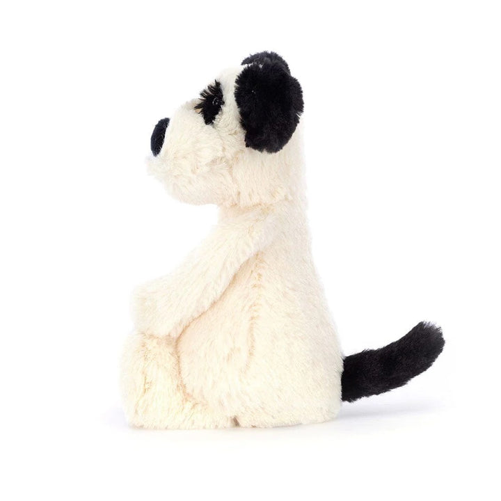 JELLYCAT - BASHFUL ORIGINAL PUPPY SMALL: BLACK & CREAM 