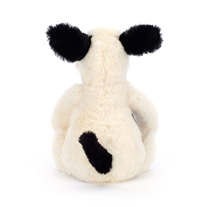 JELLYCAT - BASHFUL ORIGINAL PUPPY SMALL: BLACK & CREAM 