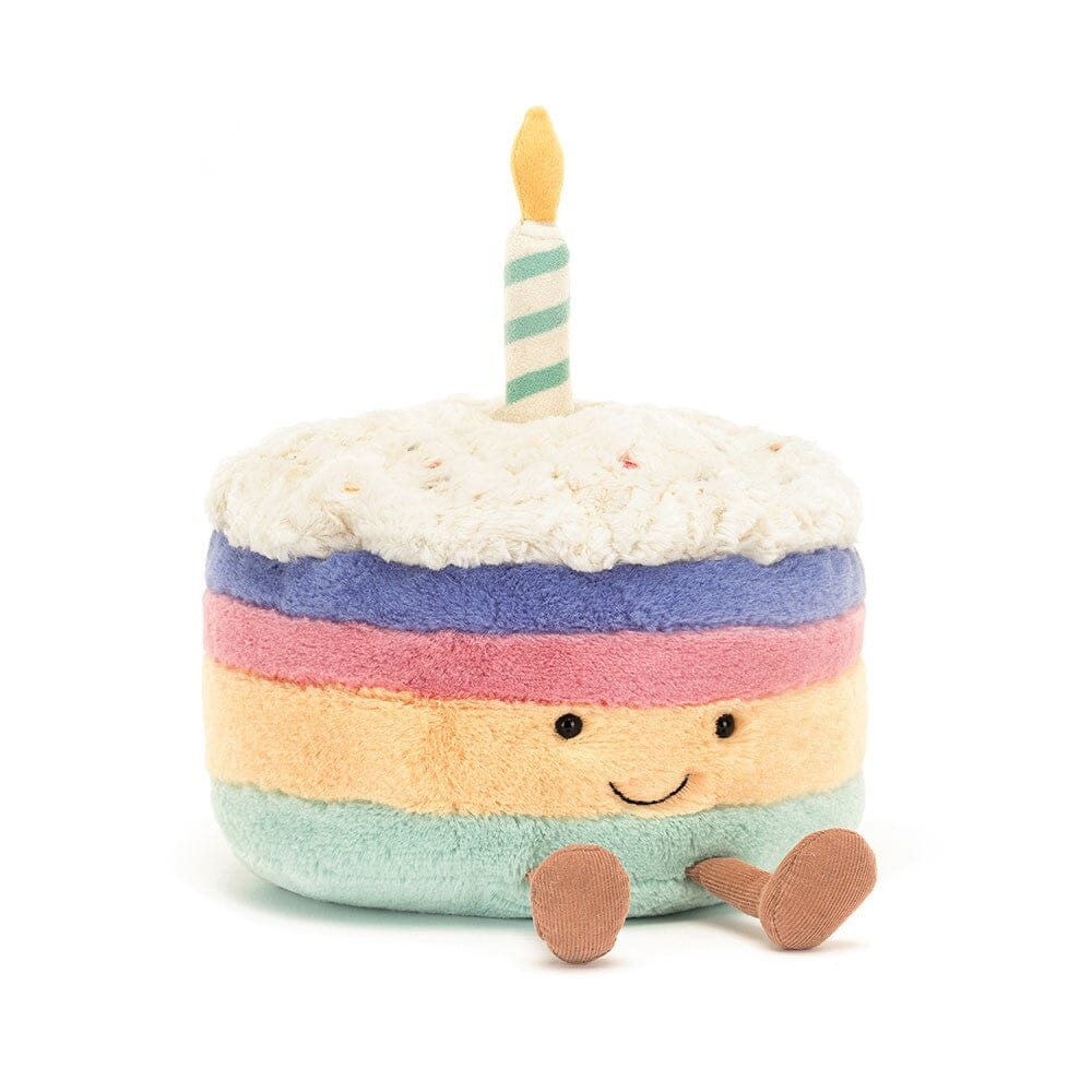 JELLYCAT - AMUSEABLES: RAINBOW BIRTHDAY CAKE