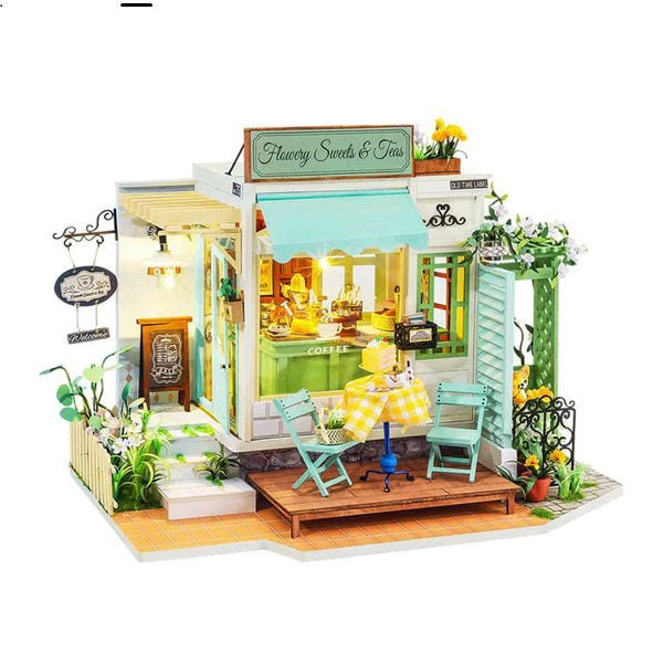 ROBOTIME - DIY MINI HOUSE: FLOWERY SWEETS AND TEAS 