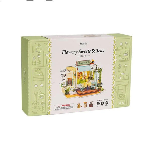 ROBOTIME - DIY MINI HOUSE: FLOWERY SWEETS AND TEAS 