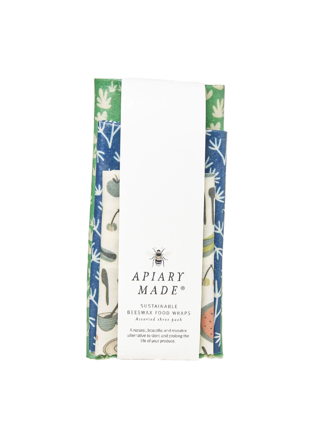 APIARY MADE - BEESWAX WRAPS: SMALL 3 ASS 
