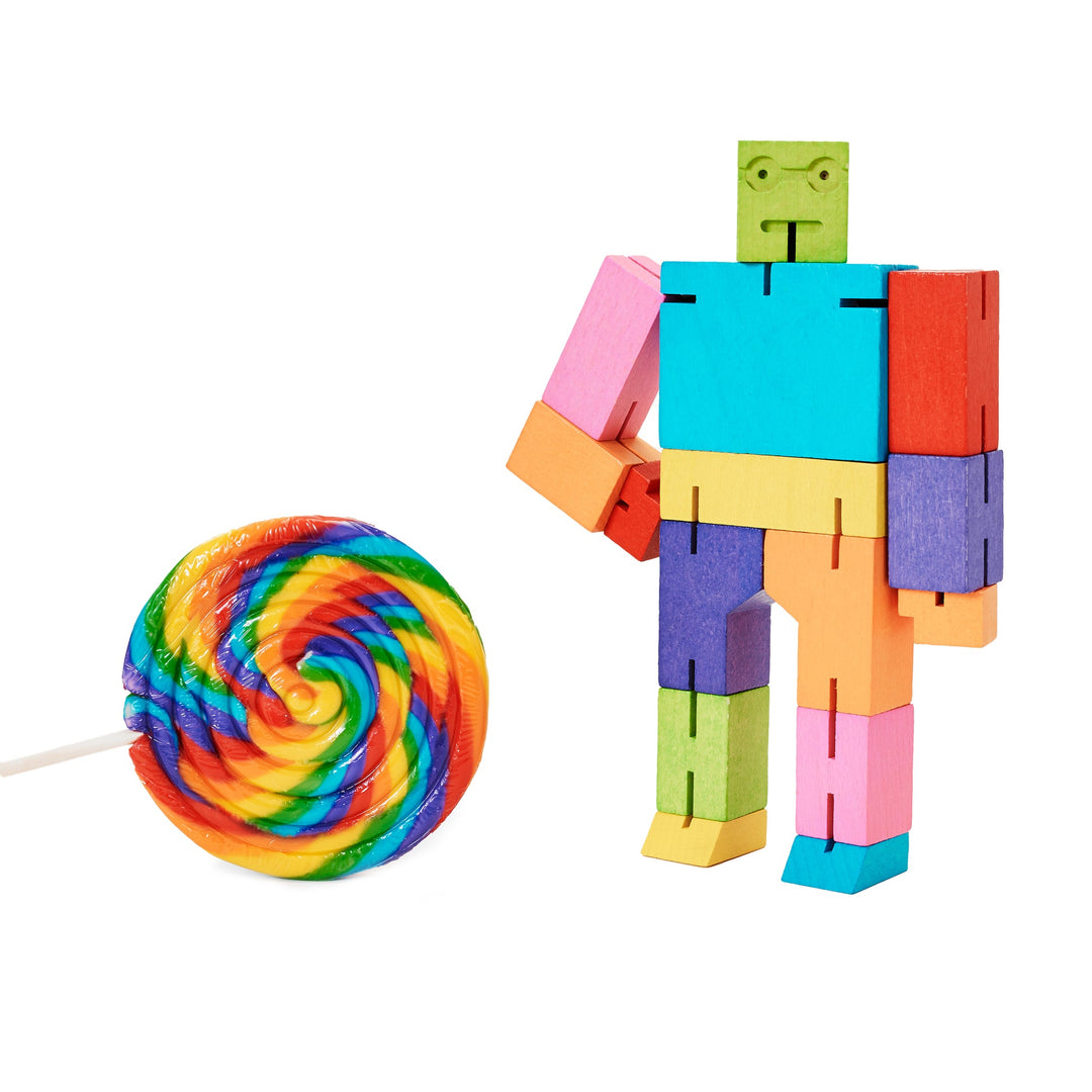AREAWARE - CUBEBOT MULTI COLOURED: MEDIUM 