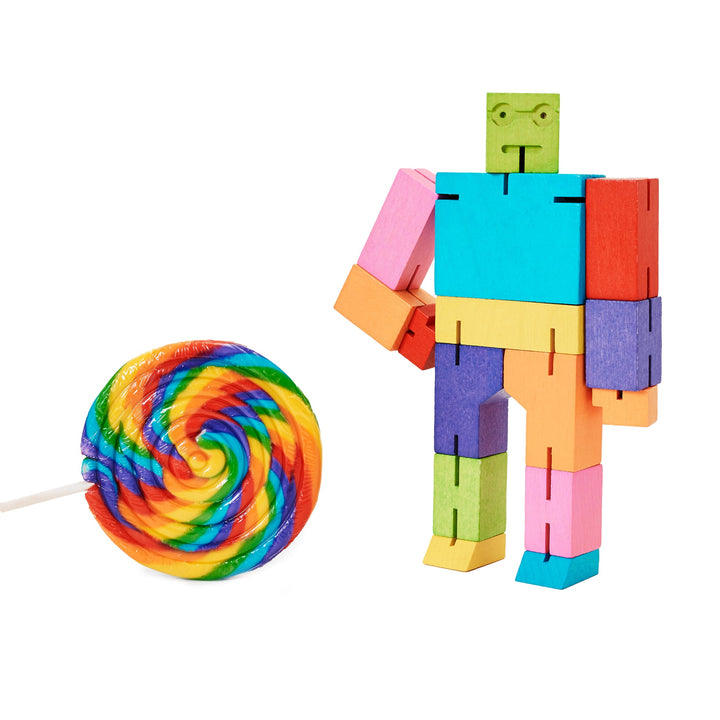 AREAWARE - CUBEBOT MULTI COLOURED: MEDIUM 