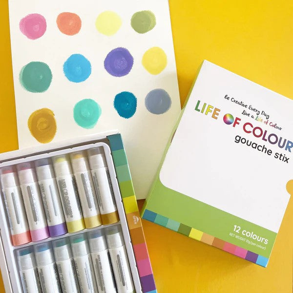 LIFE OF COLOUR - PASTEL GOUACHE PAINTING STIX 