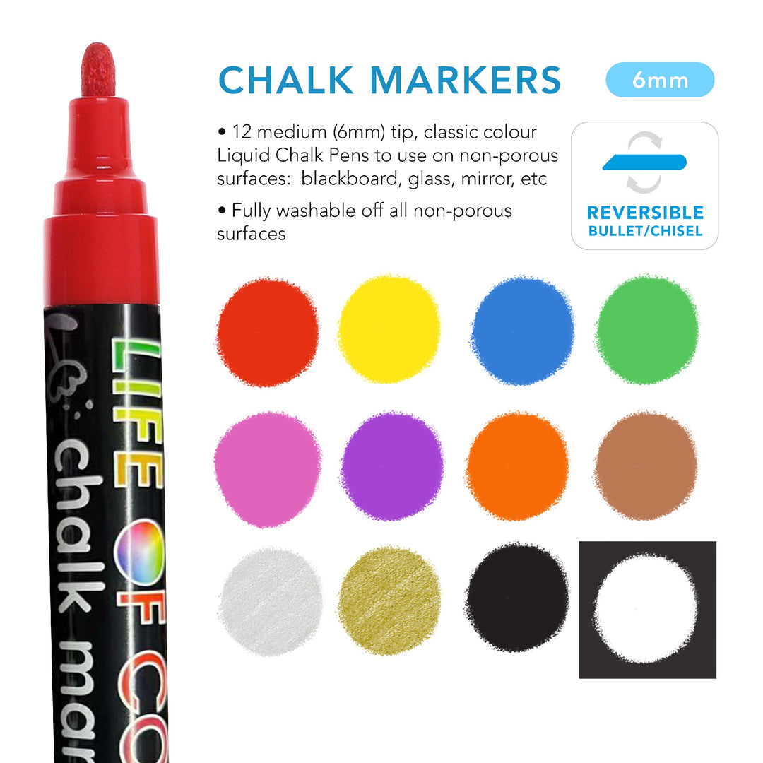 LIFE OF COLOUR - LIQUID CHALK MARKERS