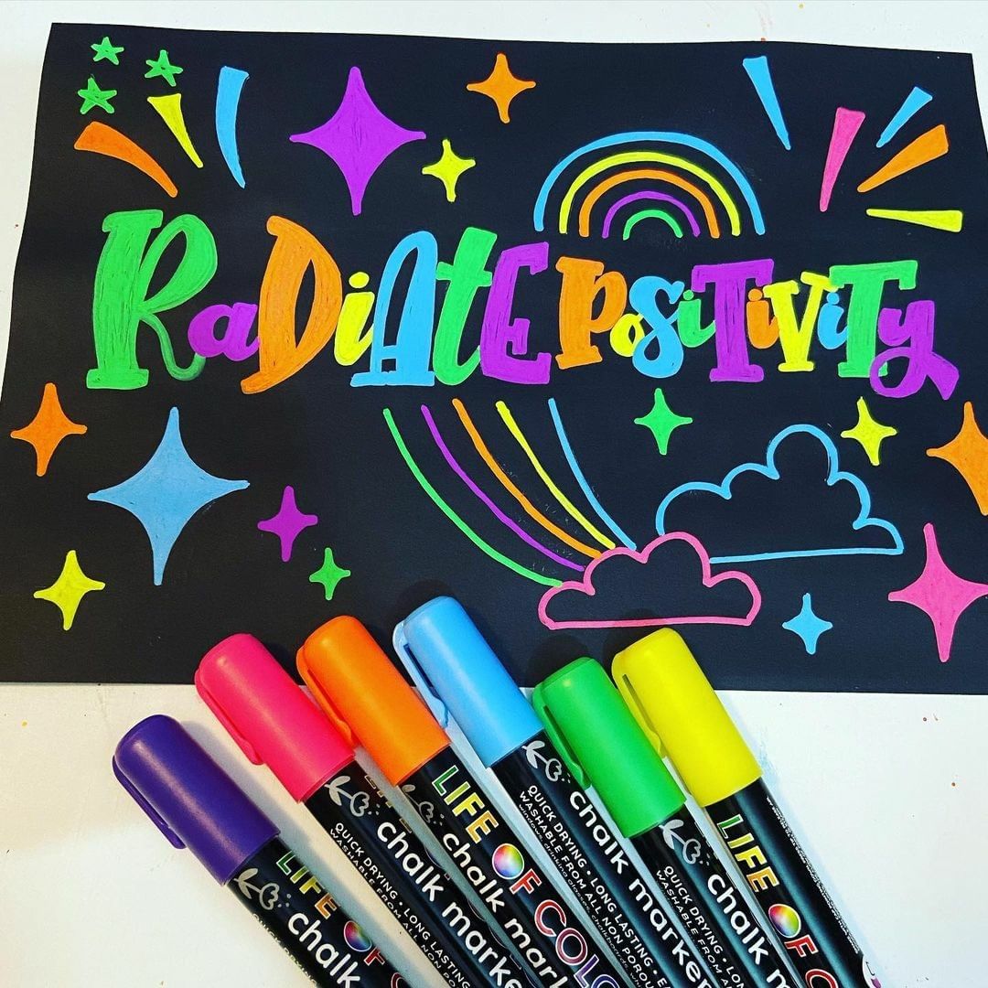 LIFE OF COLOUR - LIQUID CHALK MARKERS